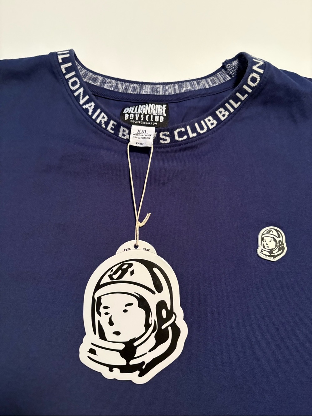 Billionaire Boys Club Navy Tee with Astronaut Patch